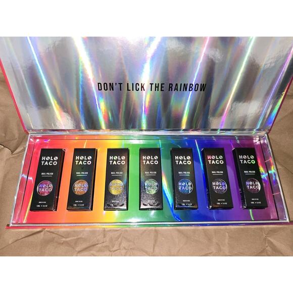 Holo Taco OG Rainbow Collection Complete Set! Boxes & ALL 7 Nail Polishes - Picture 9 of 10